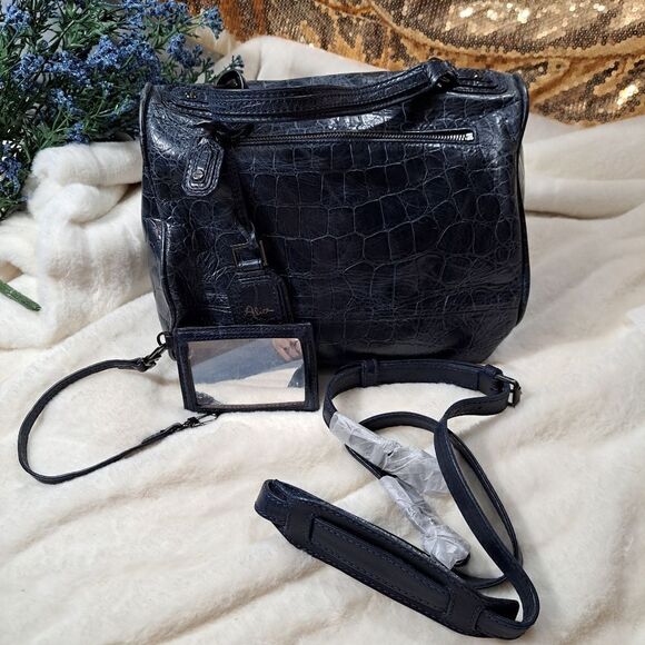 NWOT Alice + Olivia distressed Leather Bag EXCELLENT QUALITY - Picture 15 of 16
